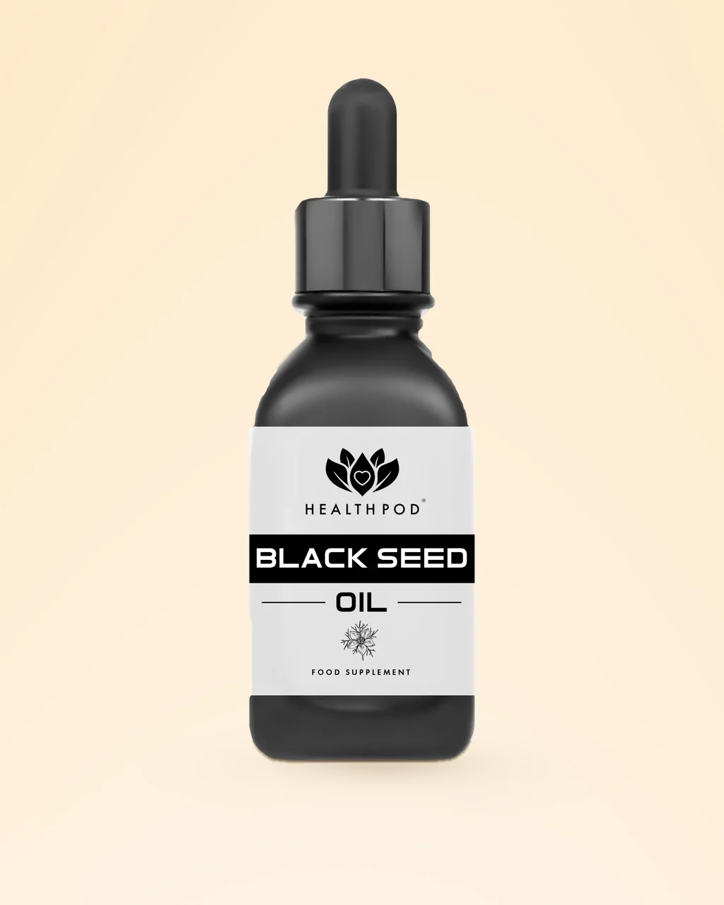 HEALTHPOD Black Seed Oil dropper bottle