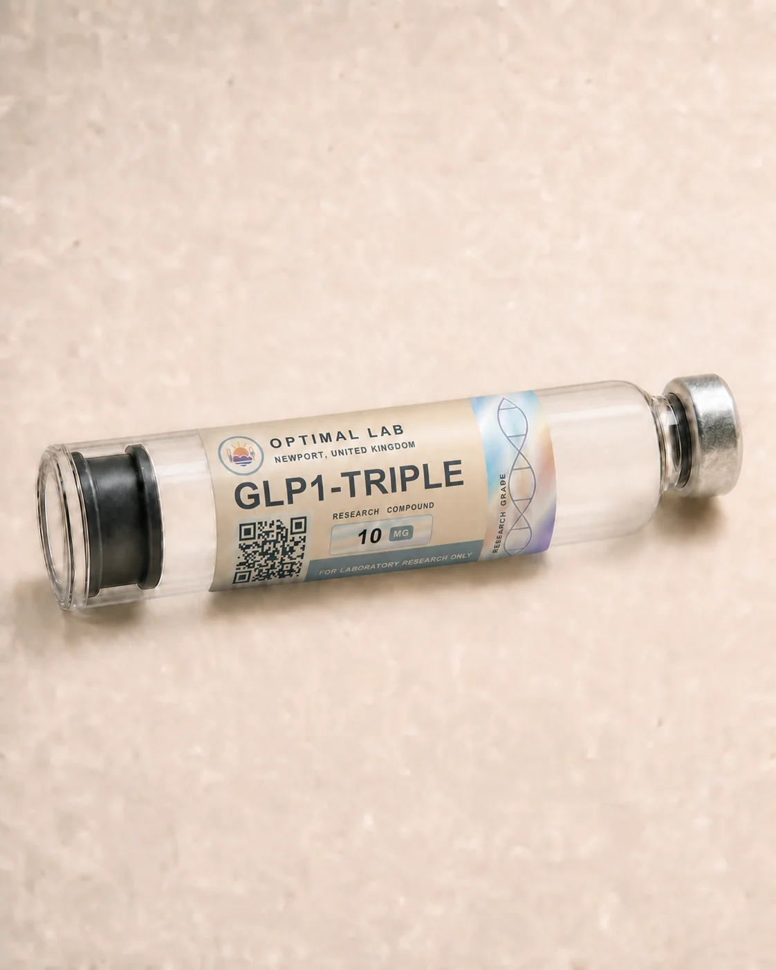 Warm cream Optimal Lab replacement pen cartridge case labelled GLP1-TRIPLE